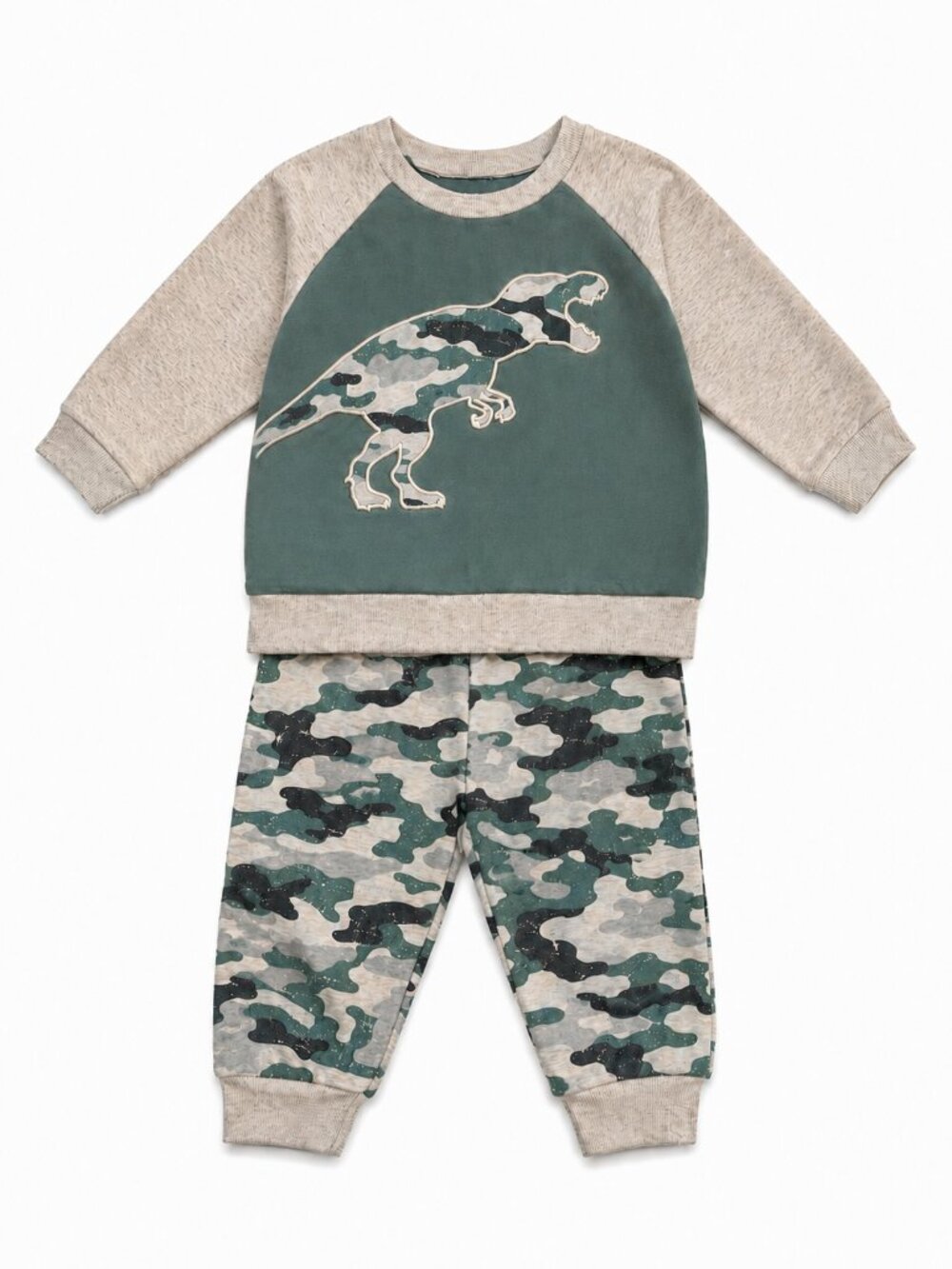 NWT Baby Essentials Toddler Boy 2-Piece Dinosaur Loungewear Set Size 18 Months
